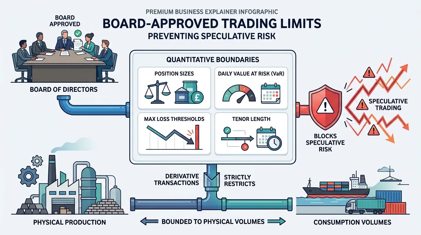 What Board Approved Limits Prevent Speculative Trading Risks?