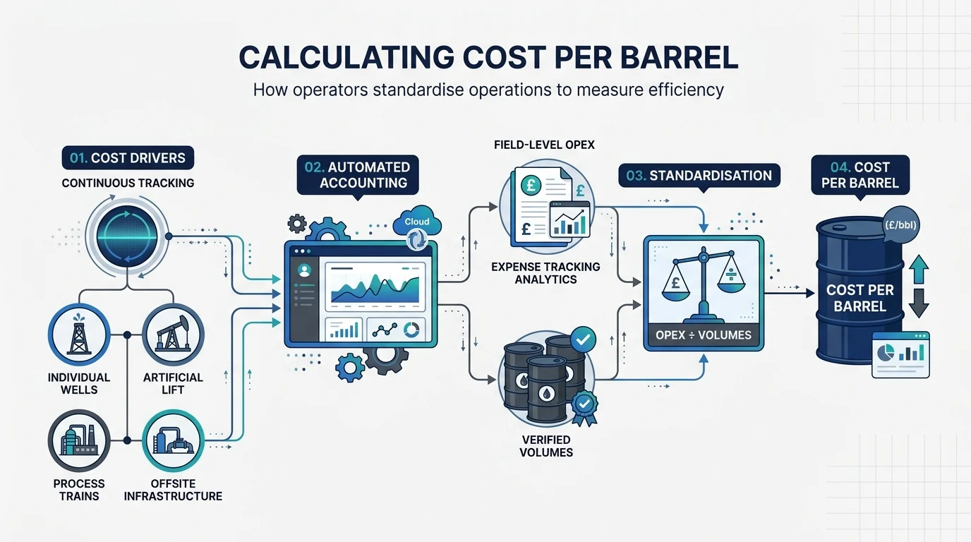 How Do Operators Calculate and Benchmark Cost per Barrel?