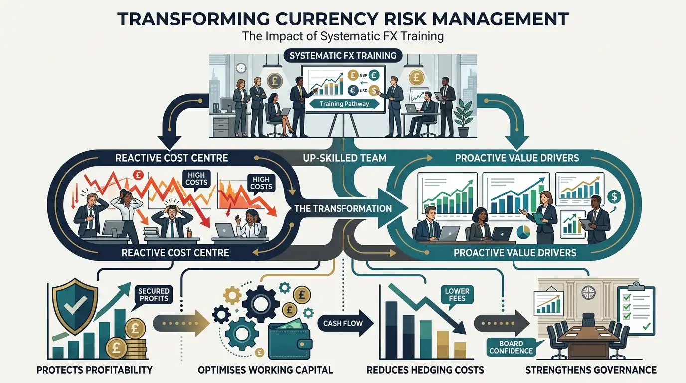 What Measurable Benefits Do Organizations Gain from Systematic Foreign Exchange Exposure Training?