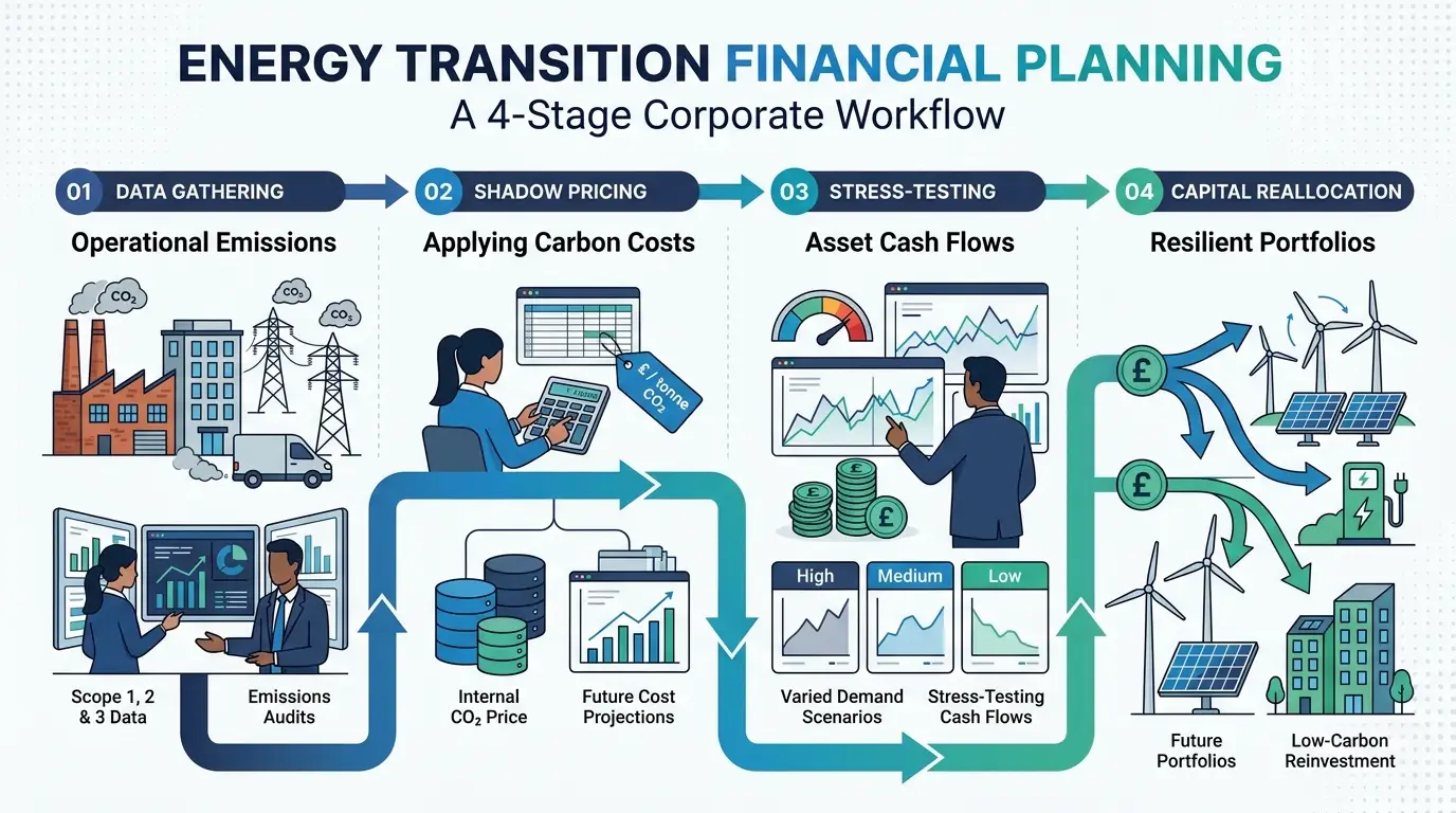 How Does Energy Transition Financial Planning Work in Corporate Environments?