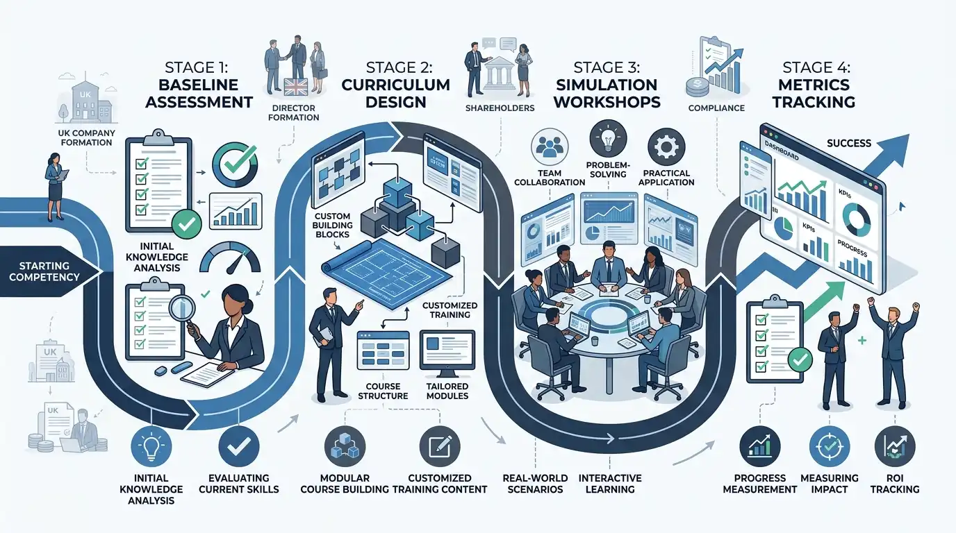 How does an organization design and deliver fiscal terms training for technical and commercial teams?
