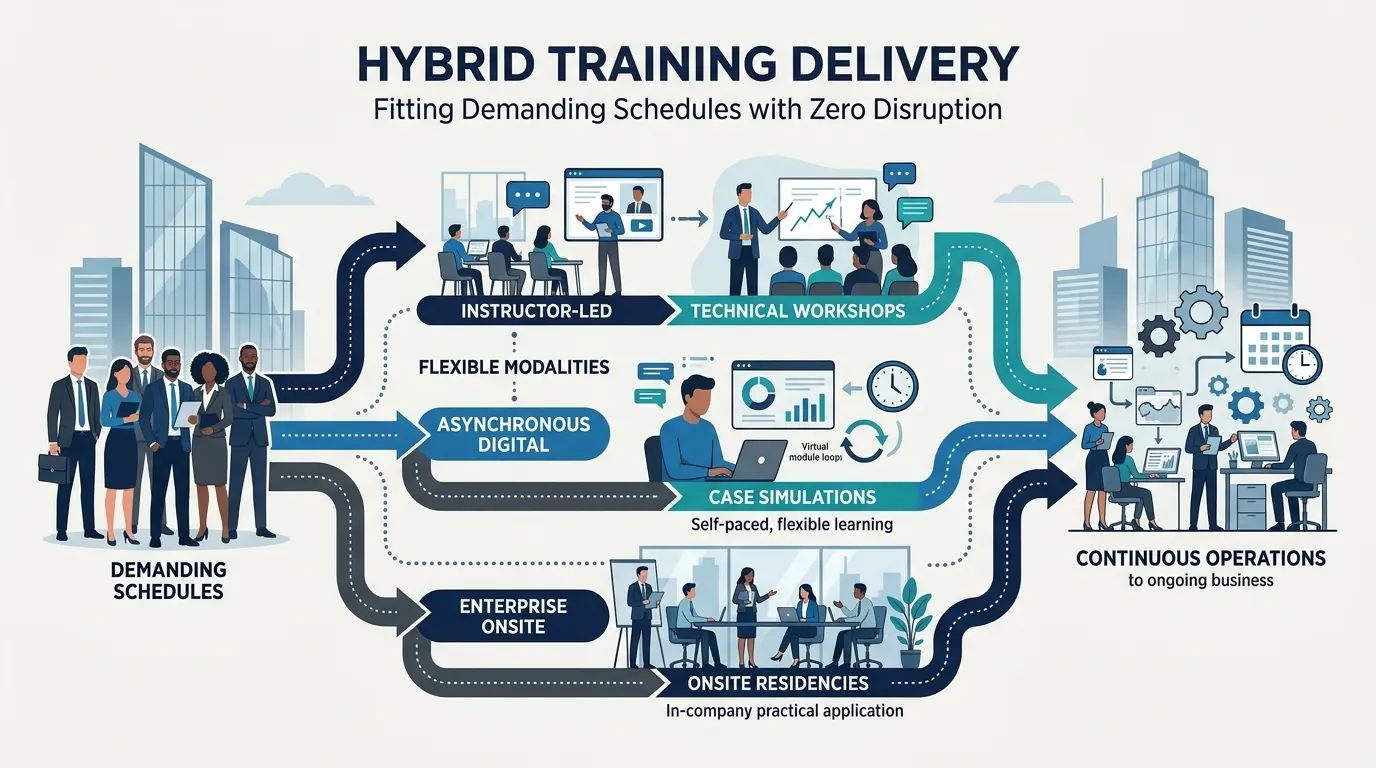 How Is This Professional Training Program Delivered Across Global Operations?