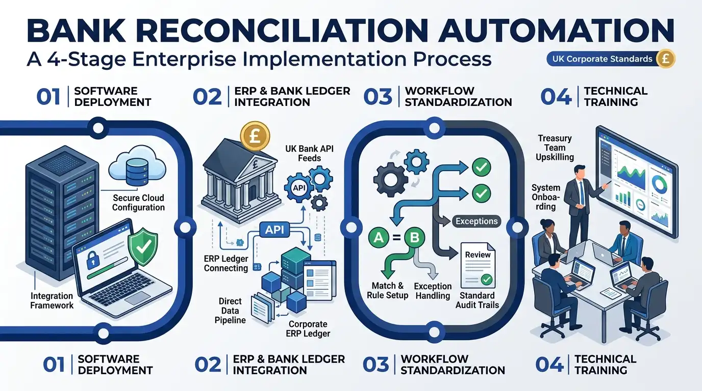 How Does Bank Reconciliation Automation Work in Corporate Learning and Workforce Implementation?