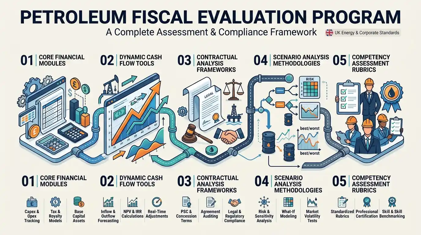 What Components Form a Complete Petroleum Fiscal Evaluation Training Program?