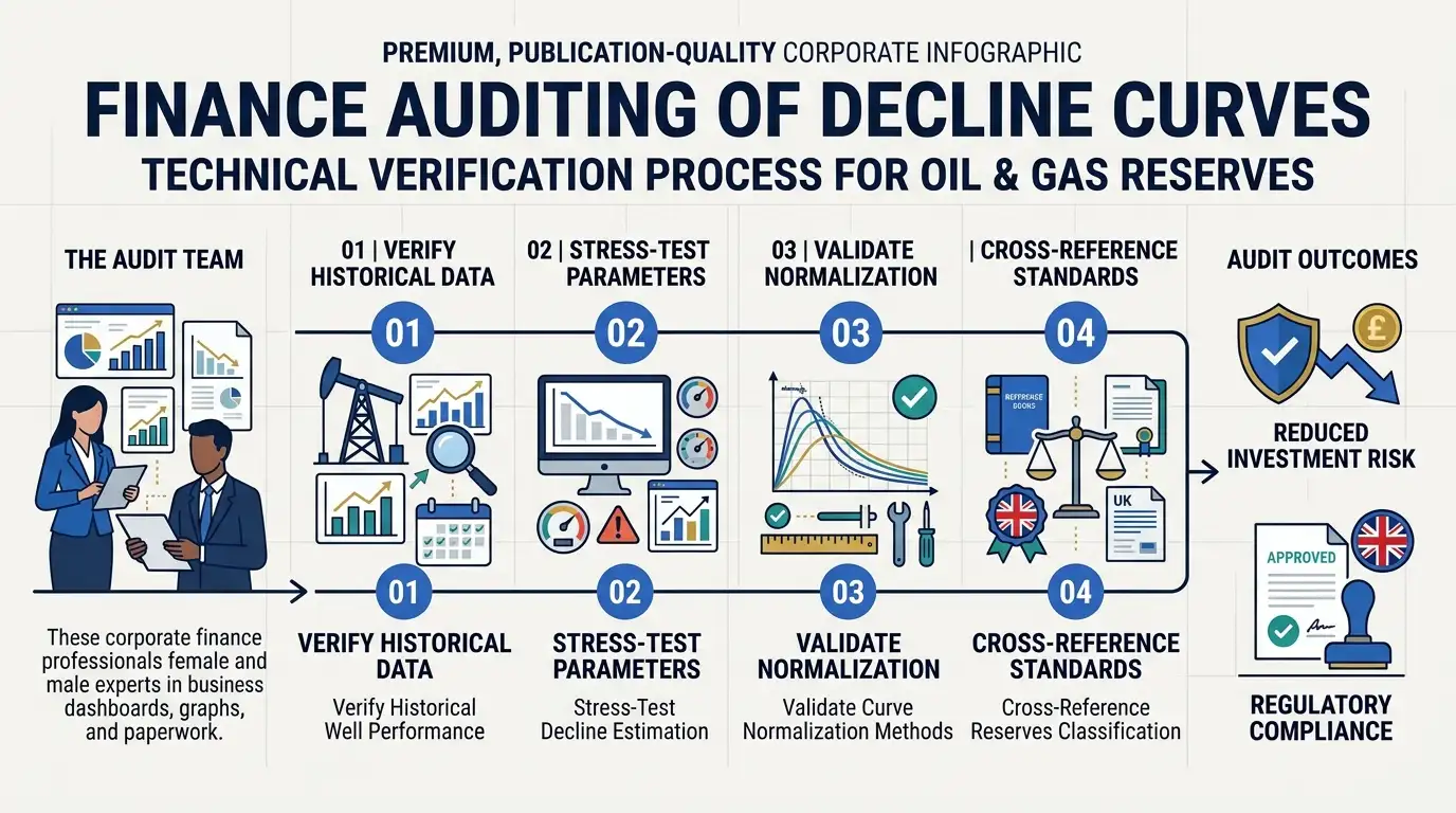 How Can Finance Teams Audit Decline Curve Analysis for Asset Valuation and Risk Management?