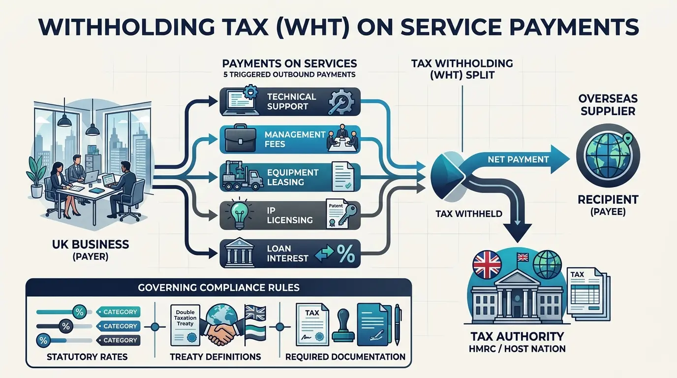 Which Payment Categories Trigger Withholding Tax for Oil and Gas Services?