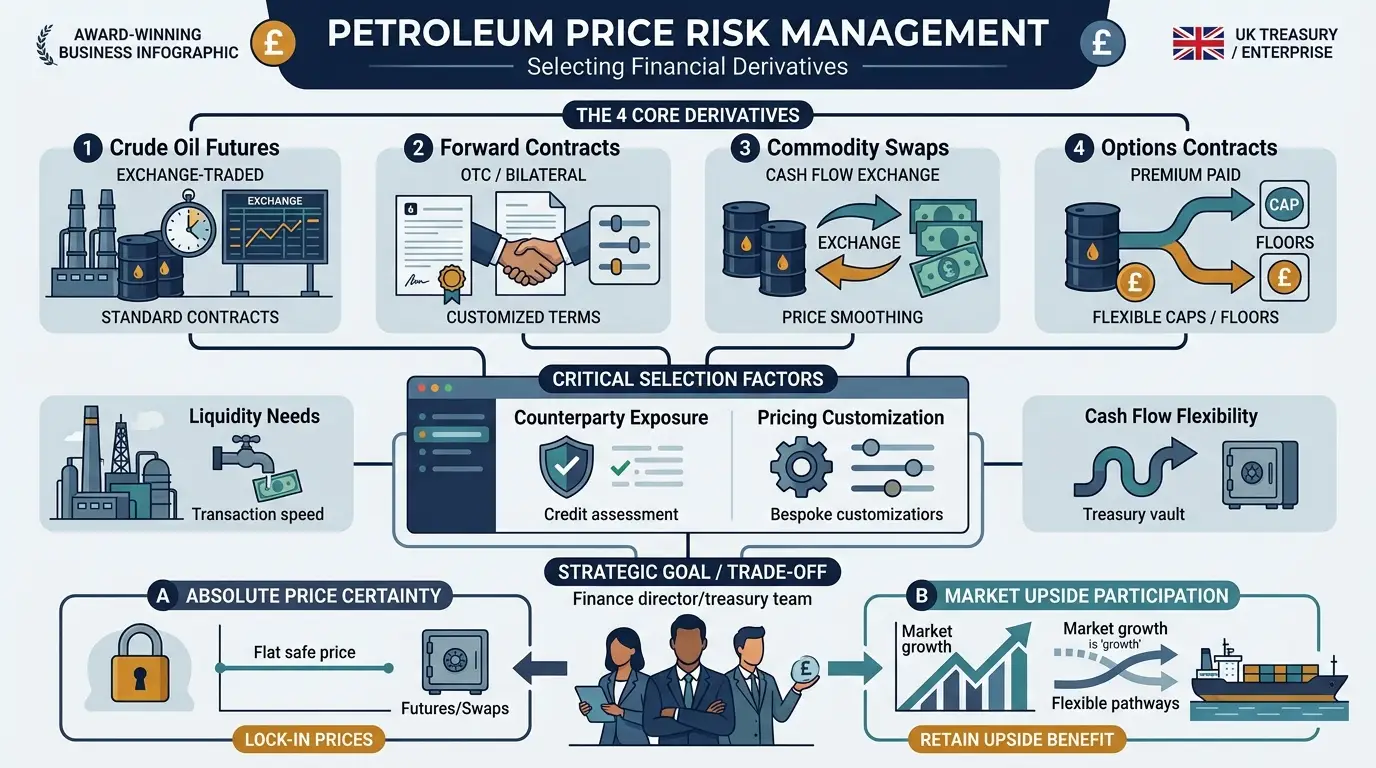 What Financial Derivatives Are Most Effective for Petroleum Price Risk Management?