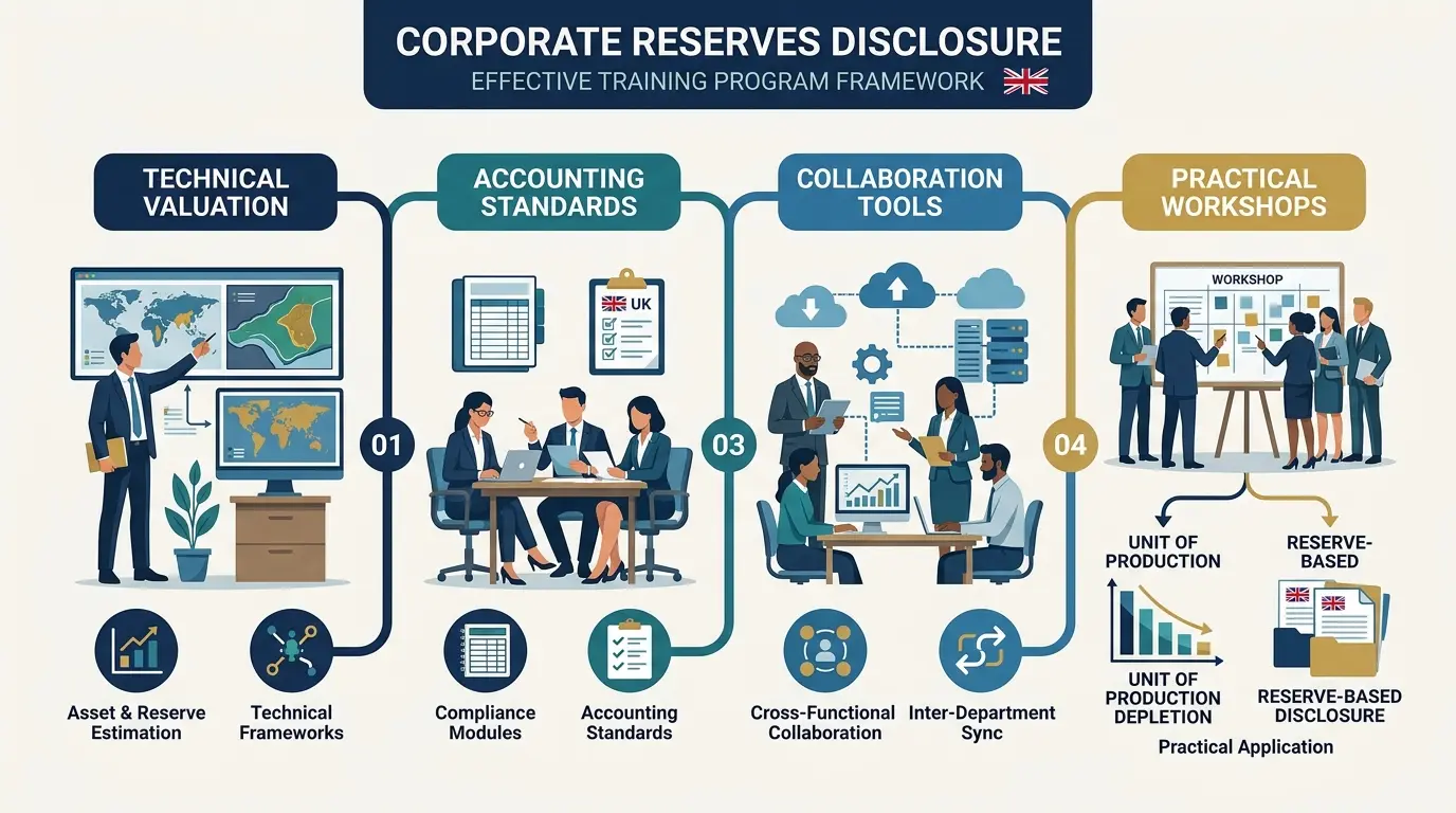What components comprise an effective corporate reserves disclosure training program?
