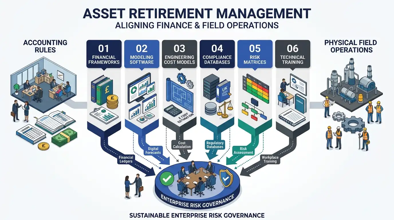 What Essential Components and Technical Capabilities Frameworks Define Asset Retirement Management?