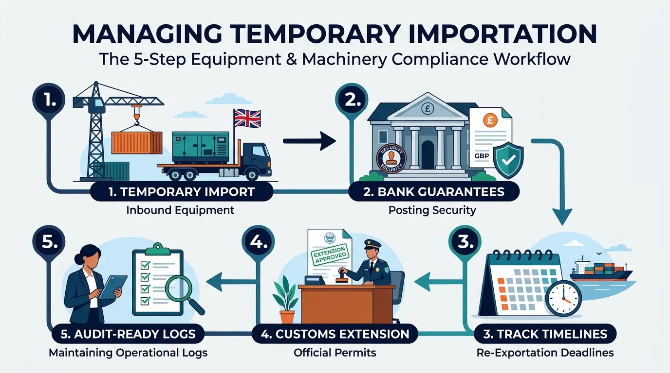 What Controls Manage Temporary Importation of Equipment and Machinery?