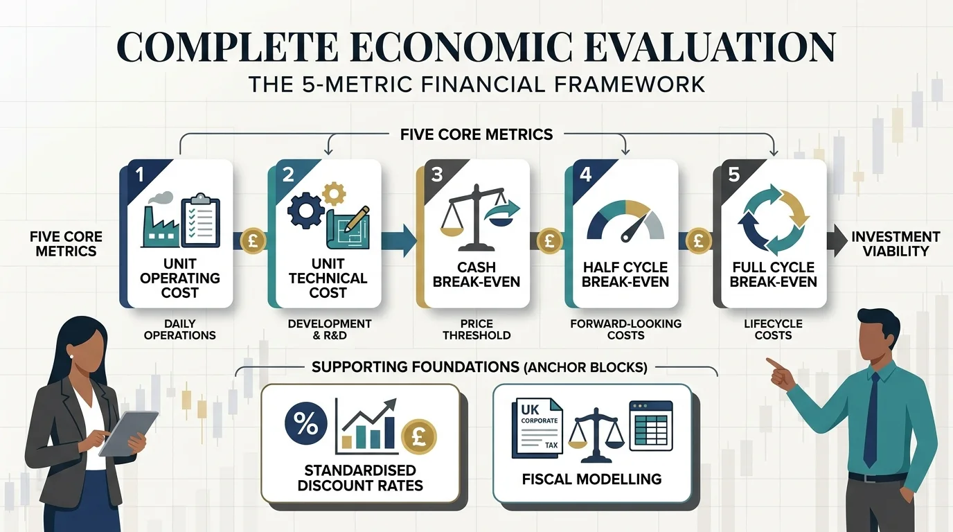 What Components Are Included in Comprehensive Break Even Price Evaluation?