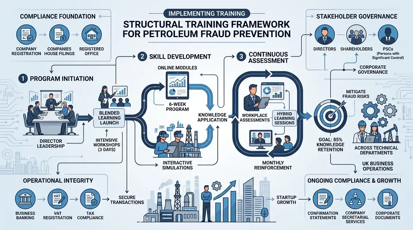 How Do Organizations Implement Petroleum Fraud Prevention Training Frameworks?