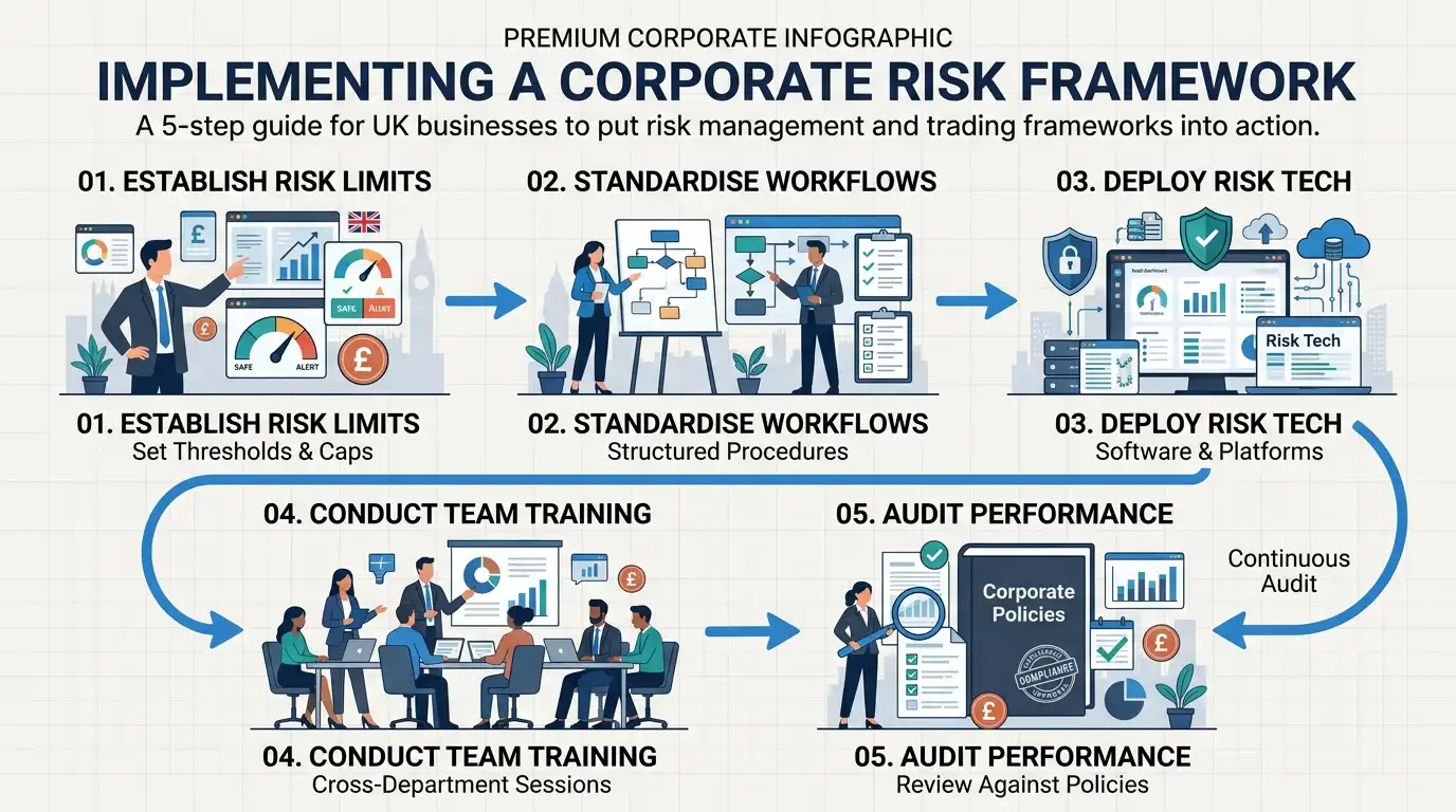 How Do Organizations Implement Corporate Risk Management Frameworks?