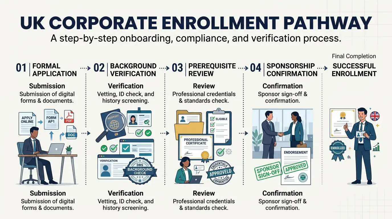 How does enrollment work and what are the entry requirements?