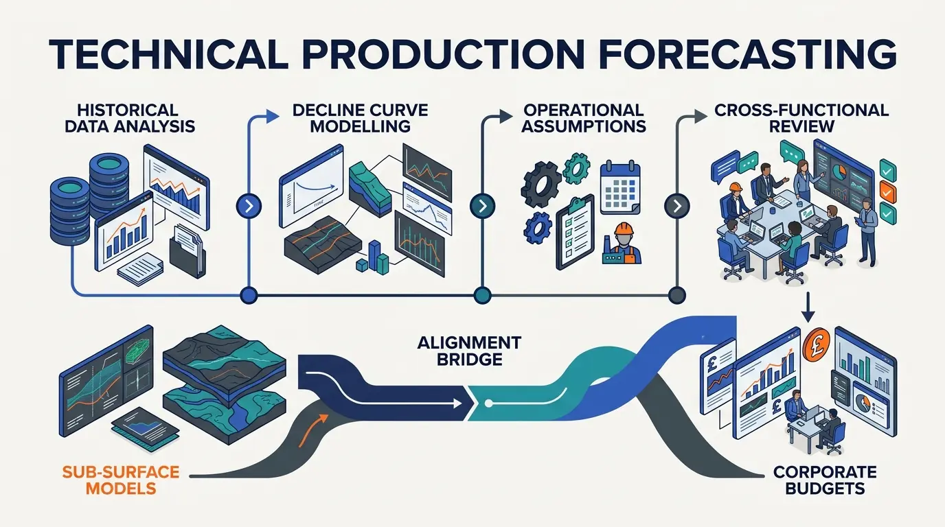 How Does Technical Production Forecasting Work in Upstream Organizations?